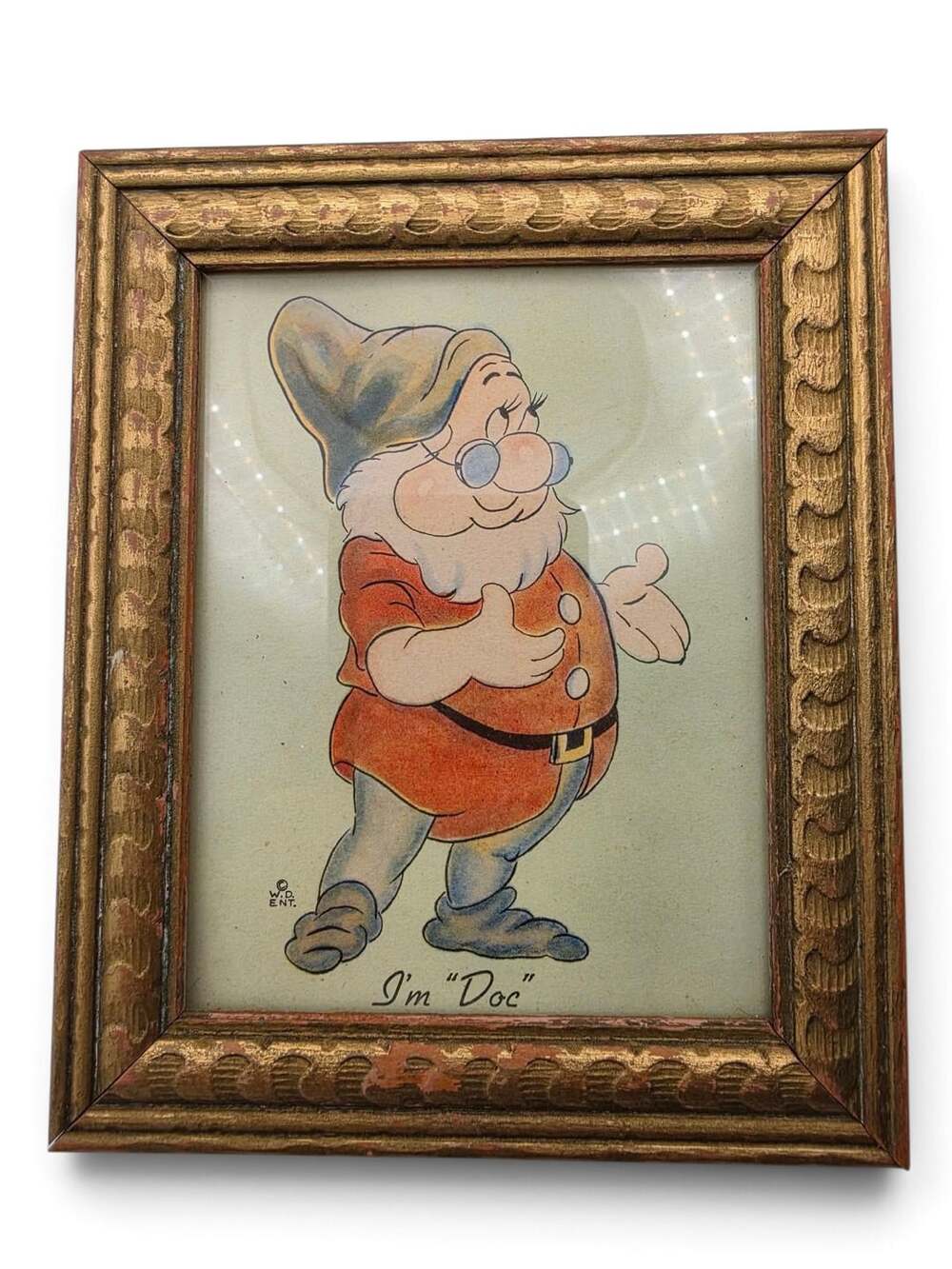 Walt Disney Productions Snow White & The Seven Dwarfs Framed Art Prints Set Of 8